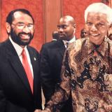 Congressman Al Green and Nelson Mandela