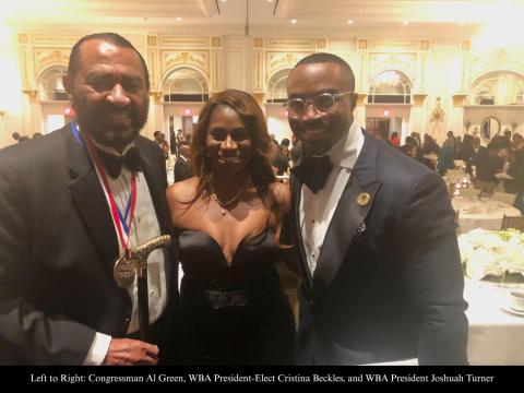 WBA PRESIDENT JOSHUAH TURNER AND PRESODENT-ELECT CRISTINA BECKLES