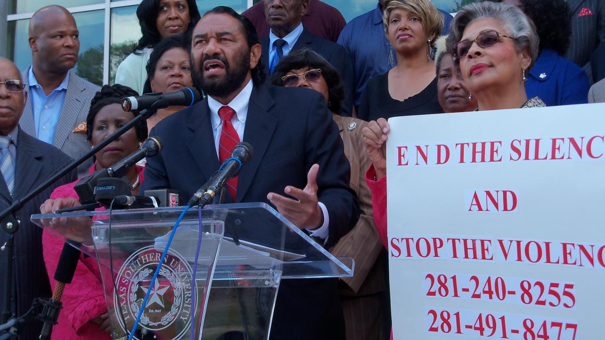 Rep. Al Green Calls for Proactive Involvement to End the Silence and Stop the Violence